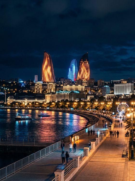 Azerbaijan Baku Flame Towers