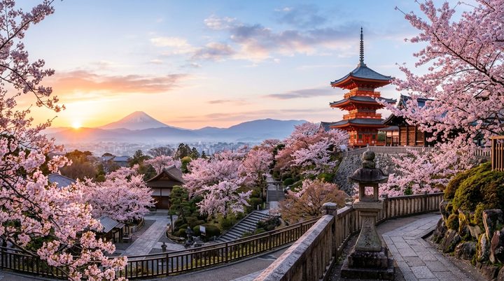 Japan Mount Fuji Chureito Pagoda